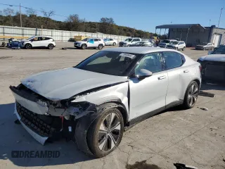 2023 Polestar 2 with VIN YSMED3KA2PL111969, listed as a Copart auction lot 77092644 with 22,543 mi miles and Salvage Title. Bid and sale history available at carsss.com. Image 1.