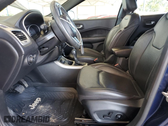 2021 Jeep Compass 80th Anniversary with VIN 3C4NJDEB6MT584434, listed as a Copart auction lot 63204775 with 77,210 mi miles and Salvage title. Bid and sale history available at DreamBid. Image 7.