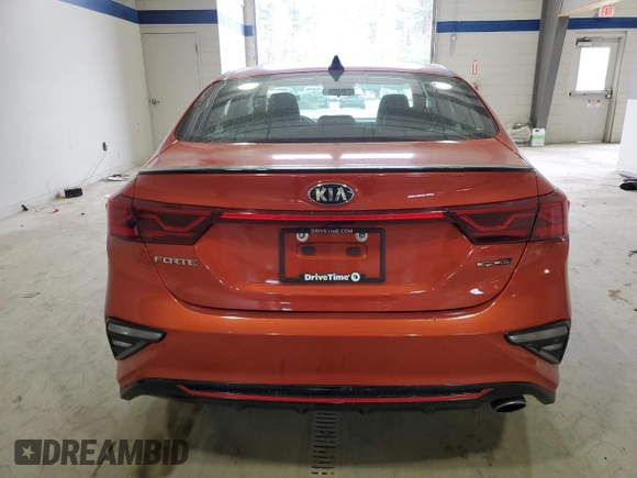 2021 Kia Forte GT-Line with VIN 3KPF34AD9ME281237, listed as a Copart auction lot 49292395 with 77,580 mi miles and Salvage Title. Bid and sale history available at carsss.com. Image 6.