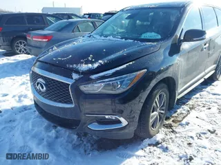 2019 Infiniti QX60 PURE with VIN 5N1DL0MM8KC549299, listed as a IAAI auction lot 41346295 with 104,409 mi miles. Bid and sale history available at carsss.com. Image 2.