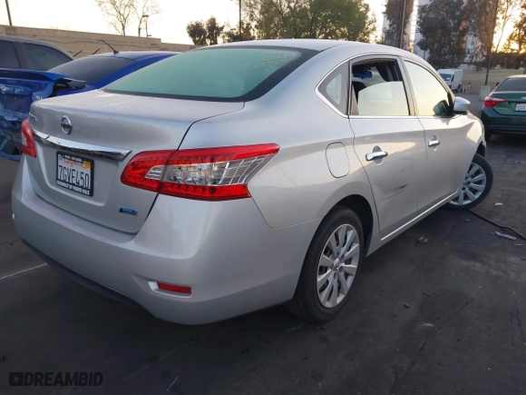 2014 Nissan Sentra SR with VIN 3N1AB7AP6EL684309, listed as a IAAI auction lot 41933659 with 74,830 mi miles. Bid and sale history available at carsss.com. Image 4.