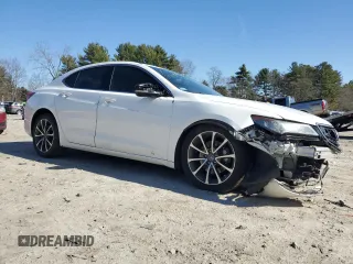 2016 Acura TLX V6 with VIN 19UUB2F32GA000953, listed as a Copart auction lot 49236665 with 0 mi miles and Salvage Title. Bid and sale history available at carsss.com. Image 4.