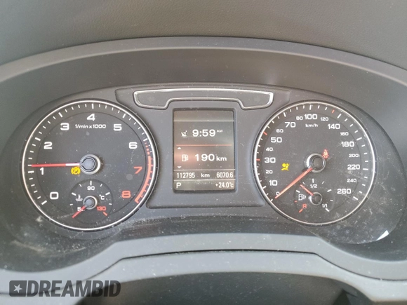 2018 Audi Q3 Premium with VIN WA1ECCFS0JR017413, listed as a Copart auction lot 62832335 with 112,795 mi miles and Salvage title. Bid and sale history available at DreamBid. Image 9.