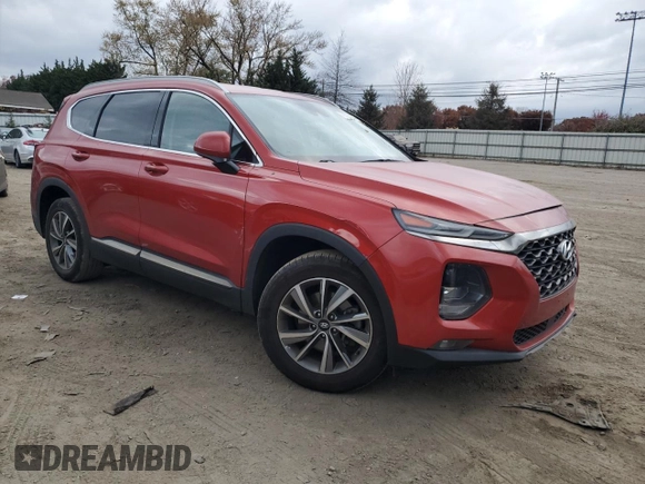 2019 Hyundai Santa Fe SEL with VIN 5NMS33ADXKH021346, listed as a Copart auction lot 79266394 with 77,172 mi miles and Salvage Title. Bid and sale history available at carsss.com. Image 4.