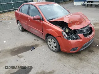 2010 Kia Rio LX with VIN KNADH4A37A6665399, listed as a Copart auction lot 72571284 with 132,610 mi miles and Salvage Title. Bid and sale history available at carsss.com. Image 4.