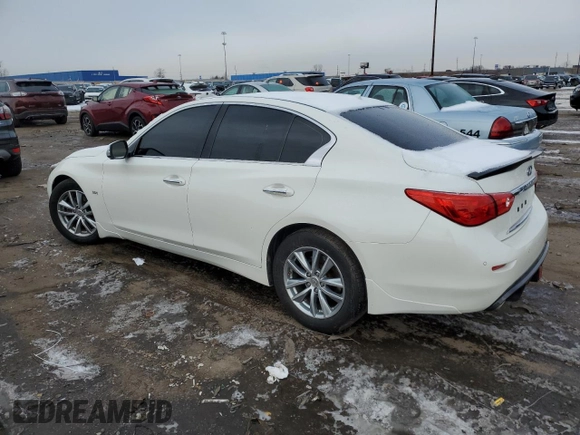 2017 Infiniti Q50 3.0t Sport with VIN JN1EV7AR4HM840237, listed as a Copart auction lot 44430465 with 79,876 mi miles and Clean Title. Bid and sale history available at carsss.com. Image 2.