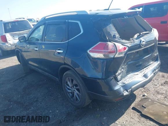 2016 Nissan Rogue SL with VIN 5N1AT2MV7GC750383, listed as a IAAI auction lot 41977801 with 167,847 mi miles and . Bid and sale history available at DreamBid. Image 3.