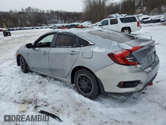 2017 Honda Civic Sedan EX-L with VIN 19XFC1F71HE015752, listed as a Copart auction lot 82538963 with 0 mi miles and Non Repairable. Bid and sale history available at carsss.com. Image 2.