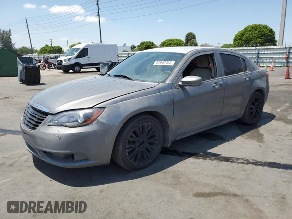 2012 Chrysler 200 LX with VIN 1C3CCBAB1CN152591, listed as a Copart auction lot 54960465 with 152,396 mi miles and Clean Title. Bid and sale history available at carsss.com. Image 1.