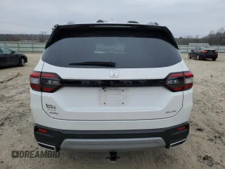2025 Honda Pilot Elite with VIN 5FNYG1H82SB058680, listed as a Copart auction lot 42996425 with 9,890 mi miles and Salvage Title. Bid and sale history available at DreamBid. Image 6.