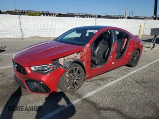 2021 Mercedes-Benz CLA with VIN W1K5J5BB7MN150412, listed as a Copart auction lot 88557595 with 65,026 mi miles and Salvage Title. Bid and sale history available at carsss.com. Image 1.