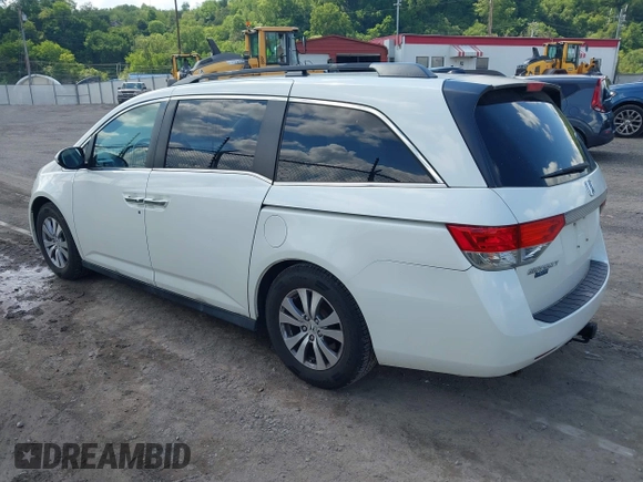 2015 Honda Odyssey EX-L z VIN 5FNRL5H63FB010424, wystawiony jako IAAI lot #42270930 z przebiegiem 72 025 mil mil oraz . Historia ofert i sprzedaży dostępna na DreamBid. Obrazek 3.