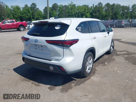 2022 Toyota Highlander L z VIN 5TDCZRBHXNS184202, wystawiony jako IAAI lot #42292281 z przebiegiem 15 141 mil mil oraz . Historia ofert i sprzedaży dostępna na DreamBid. Obrazek 4.