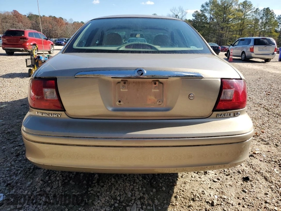 2000 Mercury Sable LS Premium with VIN 1MEFM55S8YG602894, listed as a Copart auction lot 82520124 with 58,092 mi miles and Clean Title. Bid and sale history available at carsss.com. Image 6.