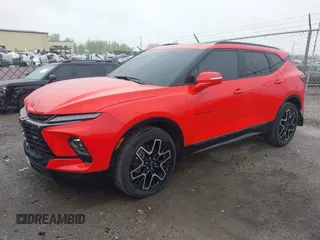 2023 Chevrolet Blazer RS with VIN 3GNKBKRS8PS155103, listed as a IAAI auction lot 42231530 with 21,751 mi miles and . Bid and sale history available at DreamBid. Image 2.