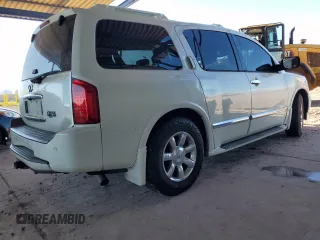 2007 Infiniti QX56 with VIN 5N3AA08A57N801070, listed as a Copart auction lot 68133254 with 0 mi miles and Salvage Title. Bid and sale history available at carsss.com. Image 3.