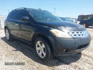 2004 Nissan Murano SL with VIN JN8AZ08TX4W228541, listed as a IAAI auction lot 41980802 with 173,525 mi miles and . Bid and sale history available at DreamBid. Image 1.