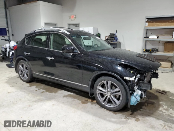 2012 Infiniti EX Journey with VIN JN1AJ0HR2CM451015, listed as a Copart auction lot 83180364 with 95,219 mi miles and Salvage Title. Bid and sale history available at DreamBid. Image 4.