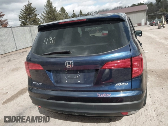 2016 Honda Pilot EX-L with VIN 5FNYF6H51GB057484, listed as a IAAI auction lot 42021196 with 109,470 mi miles. Bid and sale history available at carsss.com. Image 16.