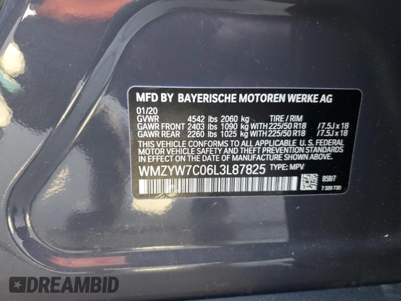 2020 MINI Countryman Cooper S z VIN WMZYW7C06L3L87825, wystawiony jako Copart lot #63129025 z przebiegiem 35 044 mil mil oraz Szkoda całkowita • Salvage title. Historia ofert i sprzedaży dostępna na DreamBid. Obrazek 12.