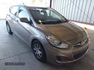 2014 Hyundai Accent GS with VIN KMHCT5AE5EU147759, listed as a IAAI auction lot 42692557 with 129,481 mi miles and . Bid and sale history available at DreamBid. Image 1.