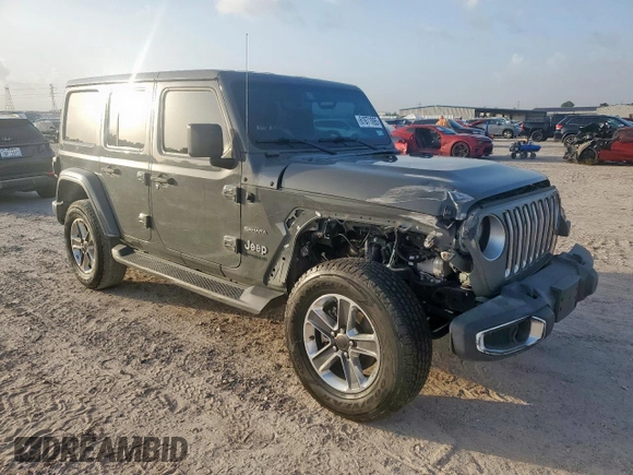 2022 Jeep Wrangler Unlimited Sahara с VIN 1C4HJXEG8NW164969, выставлен на аукционе Copart как лот 61671095 с пробегом 64 263 миль миль и Списание • Salvage title. История ставок и продаж доступна на DreamBid. Изображение 4.