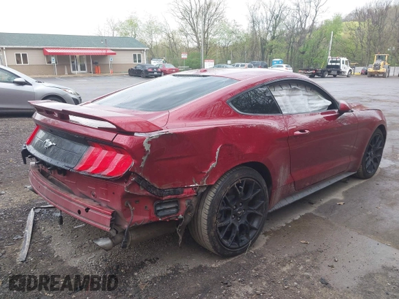 2019 Ford Mustang EcoBoost z VIN 1FA6P8TH3K5111837, wystawiony jako IAAI lot #42112963 z przebiegiem 46 725 mil mil oraz . Historia ofert i sprzedaży dostępna na DreamBid. Obrazek 4.