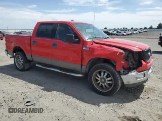2004 Ford F-150 XLT with VIN 1FTPW14524KC06388, listed as a Copart auction lot 62964625 with 120,806 mi miles and Salvage title. Bid and sale history available at DreamBid. Image 4.