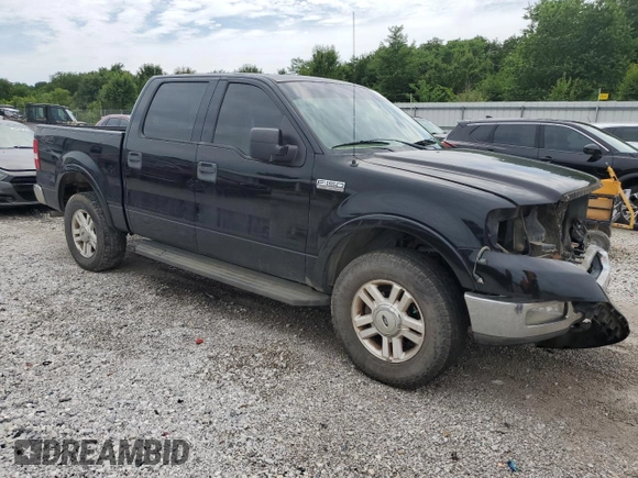 2004 Ford F-150 XLT with VIN 1FTPW14574KB96621, listed as a Copart auction lot 61137655 with 220,659 mi miles and Salvage title. Bid and sale history available at DreamBid. Image 4.