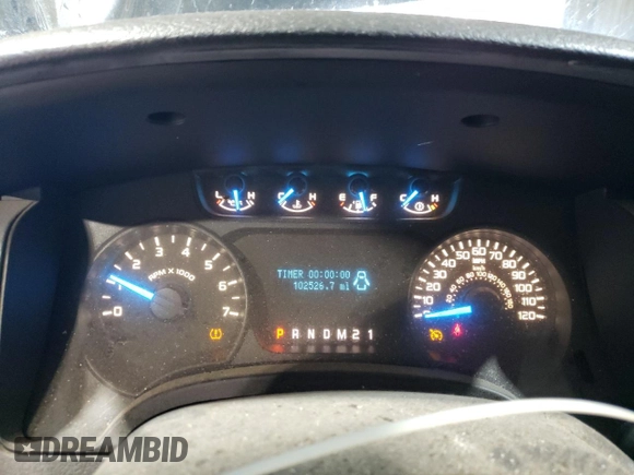 2014 Ford F-150 XL with VIN 1FTFX1EF5EKF75053, listed as a Copart auction lot 87941945 with 102,526 mi miles and Salvage Title. Bid and sale history available at DreamBid. Image 9.