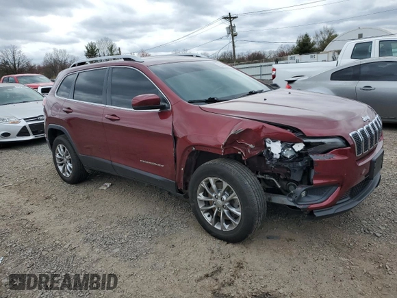 2019 Jeep Cherokee Latitude Plus with VIN 1C4PJMLB5KD330664, listed as a Copart auction lot 50945355 with 86,773 mi miles and Salvage Title. Bid and sale history available at carsss.com. Image 4.