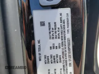 2023 Tesla Model 3 z VIN 5YJ3E1EA9PF665321, wystawiony jako Copart lot #59938995 z przebiegiem 60 679 mil mil oraz Szkoda całkowita • Salvage title. Historia ofert i sprzedaży dostępna na DreamBid. Obrazek 12.