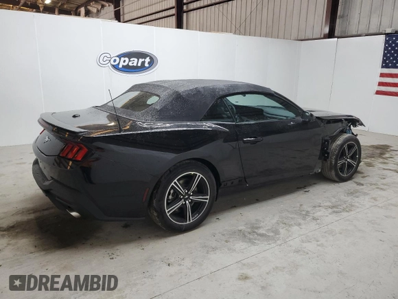 2025 Ford Mustang EcoBoost with VIN 1FAGP8UH1S5106123, listed as a Copart auction lot 47503045 with 535 mi miles and Clean Title. Bid and sale history available at carsss.com. Image 3.