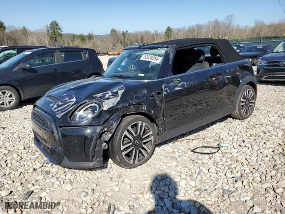 2022 MINI Convertible Cooper S with VIN WMW43DL09N3N62946, listed as a Copart auction lot 52039284 with NaN miles and Salvage Title. Bid and sale history available at carsss.com. Image 1.