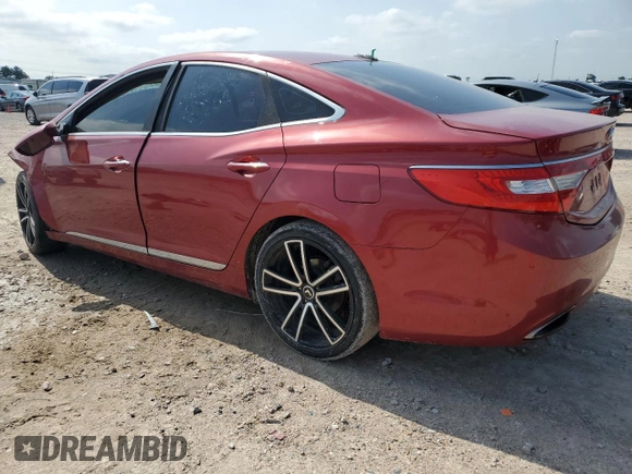 2013 Hyundai Azera with VIN KMHFG4JGXDA227359, listed as a Copart auction lot 52868574 with 129,811 mi miles and Salvage Title. Bid and sale history available at DreamBid. Image 2.
