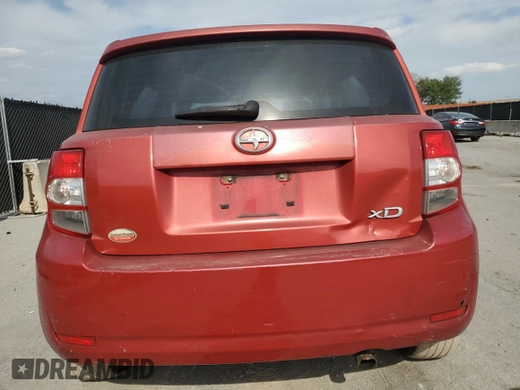 2008 Scion xD with VIN JTKKU10488J015480, listed as a Copart auction lot 53809835 with 182,676 mi miles and Salvage Title. Bid and sale history available at DreamBid. Image 6.