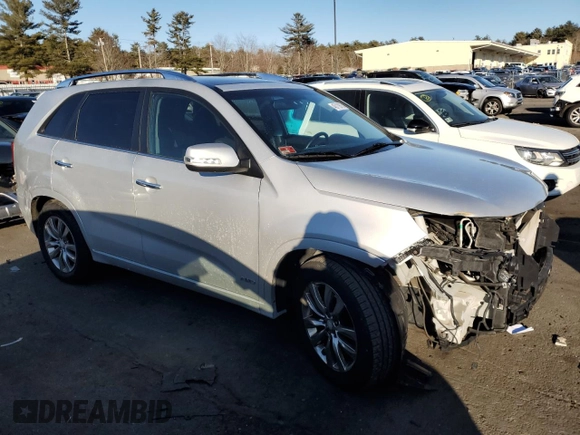2013 Kia Sorento SX with VIN 5XYKWDA27DG321421, listed as a Copart auction lot 46719875 with 126,382 mi miles and Salvage Title. Bid and sale history available at carsss.com. Image 4.