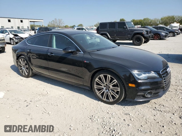2015 Audi A7 3.0 Prestige with VIN WAU2GAFCXFN009065, listed as a Copart auction lot 72945554 with 127,690 mi miles and Salvage Title. Bid and sale history available at carsss.com. Image 4.