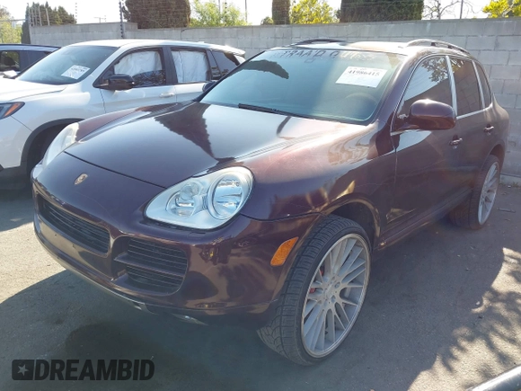 2006 Porsche Cayenne S with VIN WP1AB29P56LA62851, listed as a IAAI auction lot 41986415 with 197,783 mi miles. Bid and sale history available at carsss.com. Image 2.