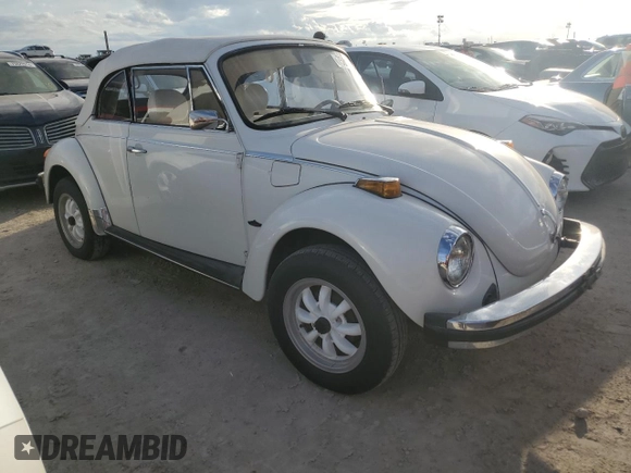 1979 Volkswagen Beetle with VIN 1592031287, listed as a Copart auction lot 75822184 with 16,726 mi miles and Salvage Title. Bid and sale history available at DreamBid. Image 4.