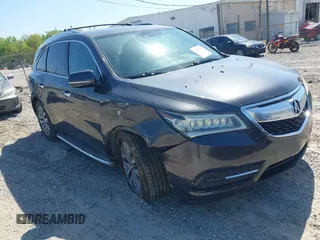 2014 Acura MDX Tech Pkg with VIN 5FRYD4H47EB037429, listed as a IAAI auction lot 41998078 with 201,969 mi miles. Bid and sale history available at carsss.com. Image 1.