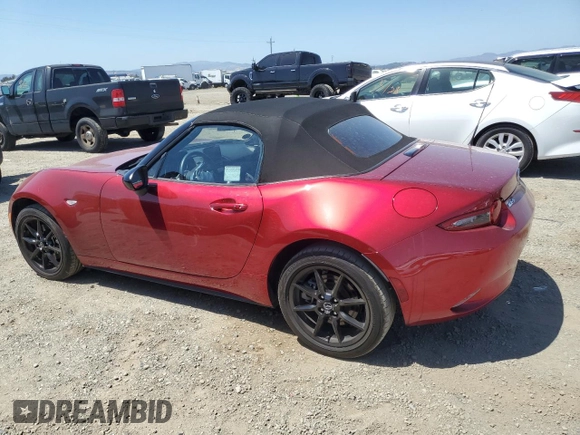 2021 Mazda MX-5 Miata Sport with VIN JM1NDAB7XM0460461, listed as a Copart auction lot 58770975 with 7,841 mi miles and Salvage title. Bid and sale history available at DreamBid. Image 2.