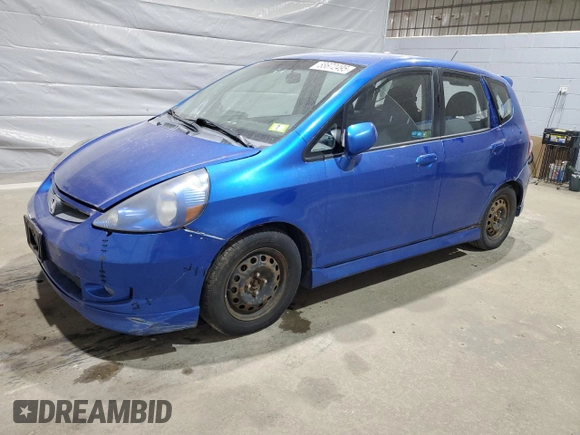 2007 Honda Fit Sport z VIN JHMGD38607S062170, wystawiony jako Copart lot #58672495 z przebiegiem 215 272 mil mil oraz Czysty tytuł • Clean title. Historia ofert i sprzedaży dostępna na DreamBid. Obrazek 1.