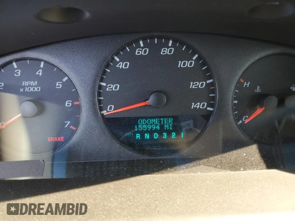 2009 Chevrolet Impala LS with VIN 2G1WB57K791312772, listed as a Copart auction lot 80961134 with 155,994 mi miles and Salvage Title. Bid and sale history available at DreamBid. Image 9.