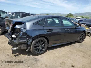 2025 Honda Civic Sedan Sport with VIN 2HGFE2F53SH568933, listed as a Copart auction lot 54063805 with 1,725 mi miles and Salvage Title. Bid and sale history available at carsss.com. Image 3.