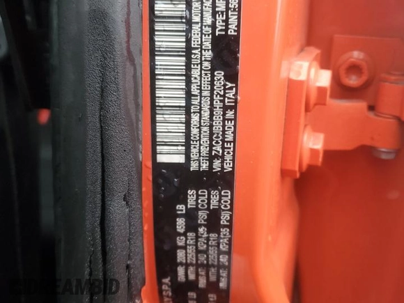 2017 Jeep Renegade Latitude z VIN ZACCJBBB9HPF20630, wystawiony jako Copart lot #44950155 z przebiegiem 72 506 mil mil oraz Szkoda całkowita • Salvage title. Historia ofert i sprzedaży dostępna na DreamBid. Obrazek 12.