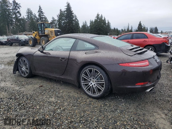 2015 Porsche 911 Carrera with VIN WP0AA2A93FS106725, listed as a Copart auction lot 45405395 with 46,396 mi miles and Salvage Title. Bid and sale history available at carsss.com. Image 2.