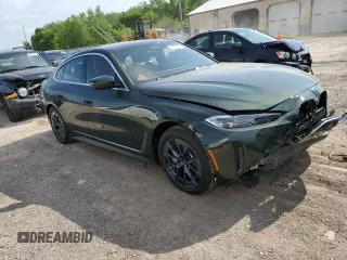 2024 BMW i4 xDrive40 with VIN WBY83FB09RFS98101, listed as a Copart auction lot 54345574 with 209 mi miles and Salvage Title. Bid and sale history available at carsss.com. Image 4.