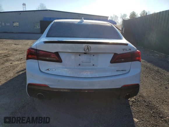 2020 Acura TLX w/A-Spec Pkg with VIN 19UUB3F67LA002109, listed as a Copart auction lot 82860964 with 0 mi miles and Salvage Title. Bid and sale history available at carsss.com. Image 6.