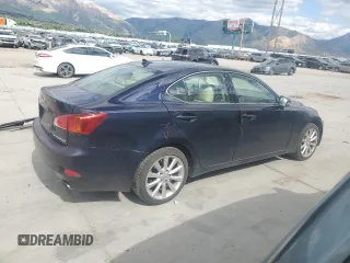 2010 Lexus IS 250 with VIN JTHCF5C27A5041511, listed as a Copart auction lot 57348775 with 125,096 mi miles and Salvage title. Bid and sale history available at DreamBid. Image 3.